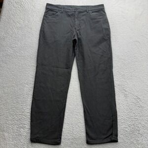 Industry Mens Charcoal Gray Straight Leg Stretch Pants Size 32 Cotton Blend